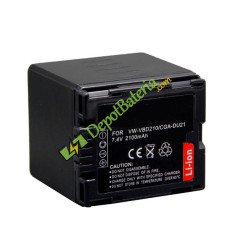 Bateria para Panasonic 2100mAh PV-GS500 PV-GS50K PV-GS50 substituição de bateria