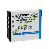 Bateria para Fujifilm FNP50 NP50 NP50 1300mAh D-LI68 KLIC-7004 Replacement Battery