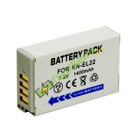 Bateria para Nikon 1400mAh EN-EL22 J4 S2 Battery Replacement