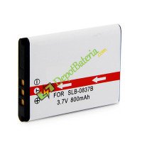 Bateria para Samsung NV10 NV8 L70 NV15 NV20 L83T 800mAh L301 SLB-0837B substituição de bateria