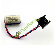 Bateria para PLC conector 1747-BA 1769-BA CR14250SE Preto 3V substituição de bateria