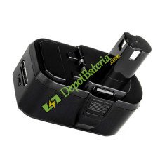 Bateria para Ryobi 18 Volt Cordless Power Tool 18Volt BID-1801M BID-180L ONE + Broca de substituição de bateria