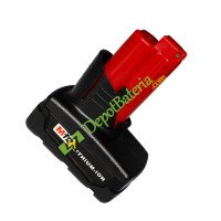 Bateria para Milwaukee M12 C12 JS WS IR 12 volts M12 substituição da bateria