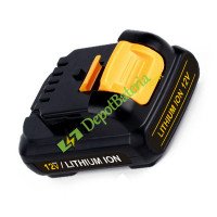Bateria para Dewalt DCB121 12Volt DCB120 substituição de bateria