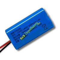 Bateria para PLC HTK-18650-2600mAh-7.4V Bateria de substituição